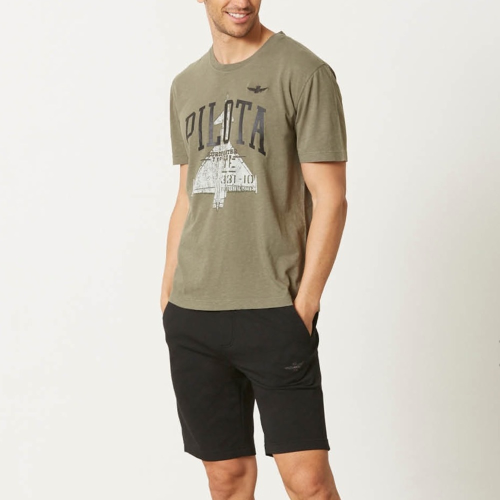 aeronautica militare men’s pilota short sleeve tee